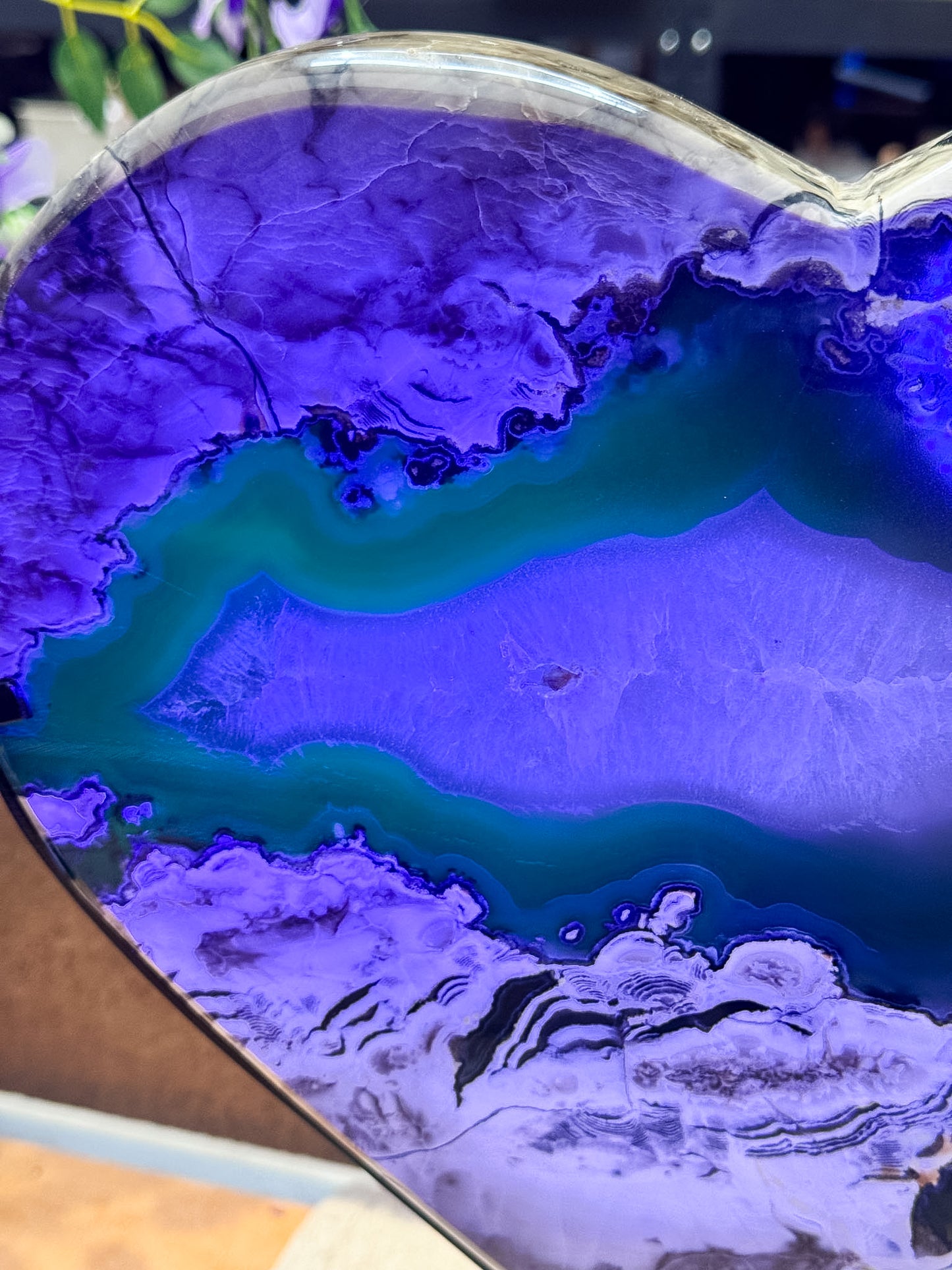 Volcanic Agate Heart