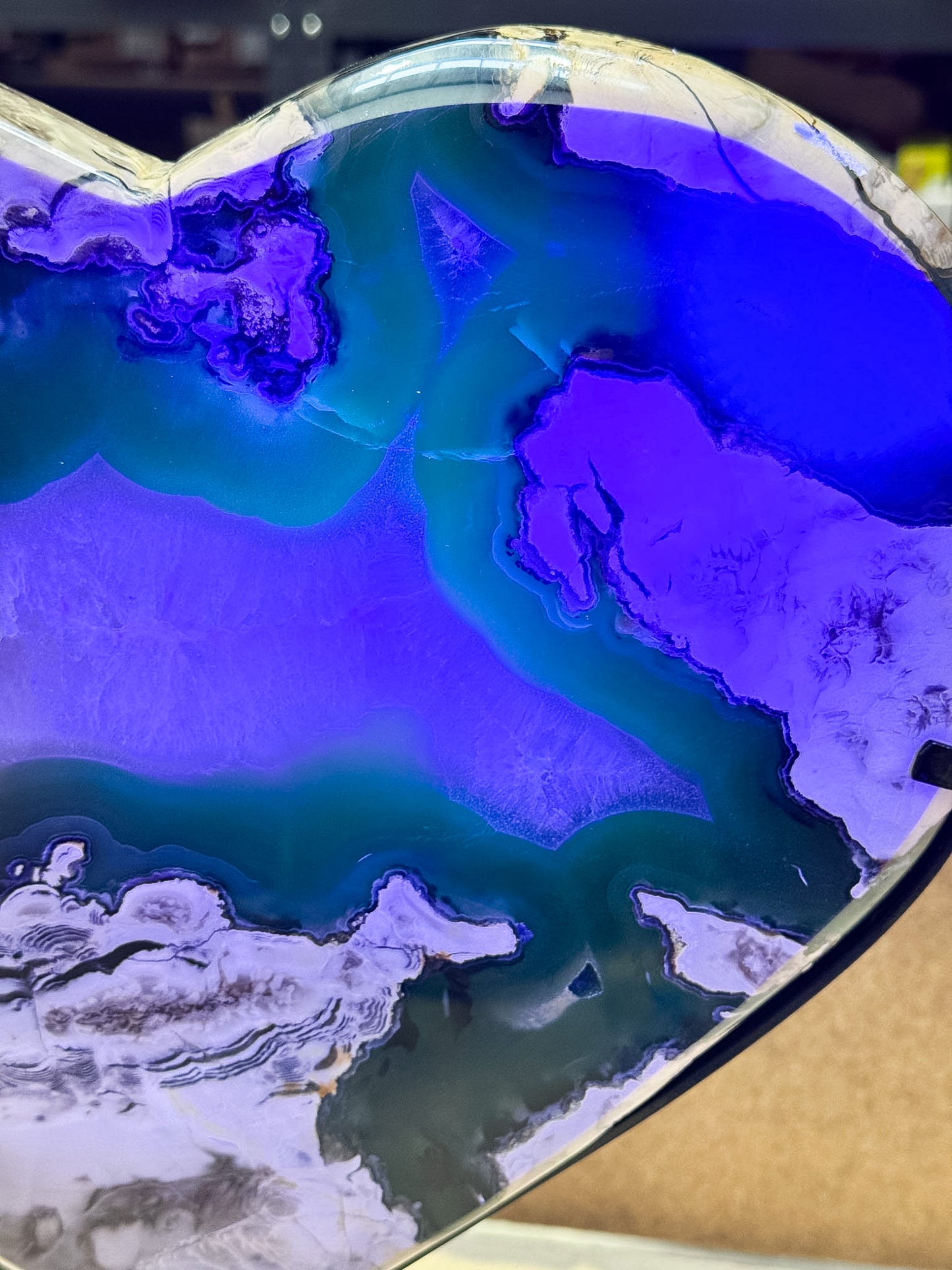 Volcanic Agate Heart