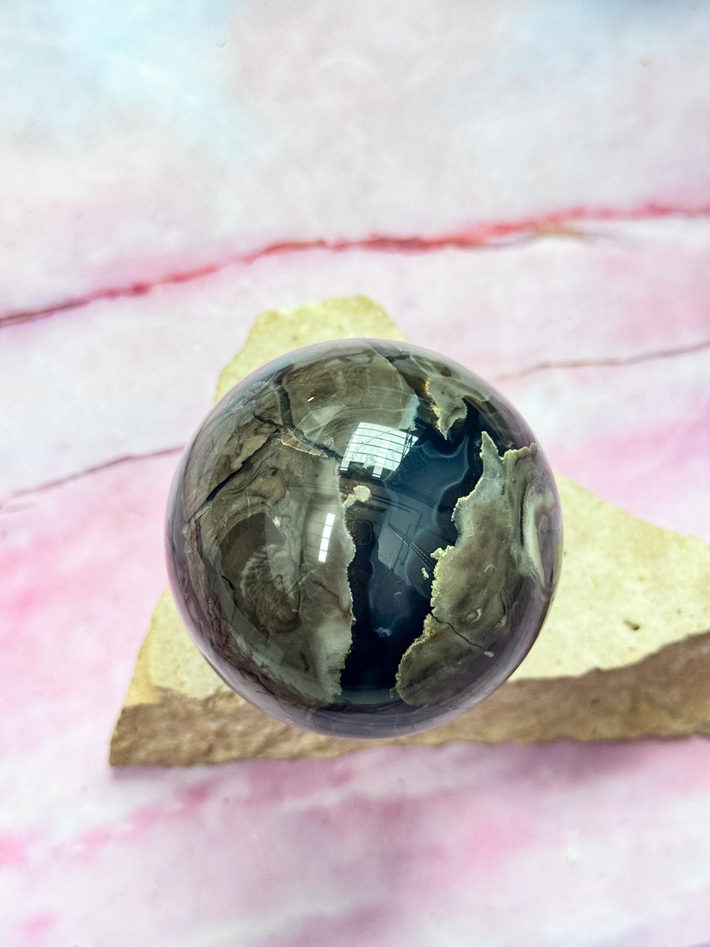 Volcanic Agate Sphere
