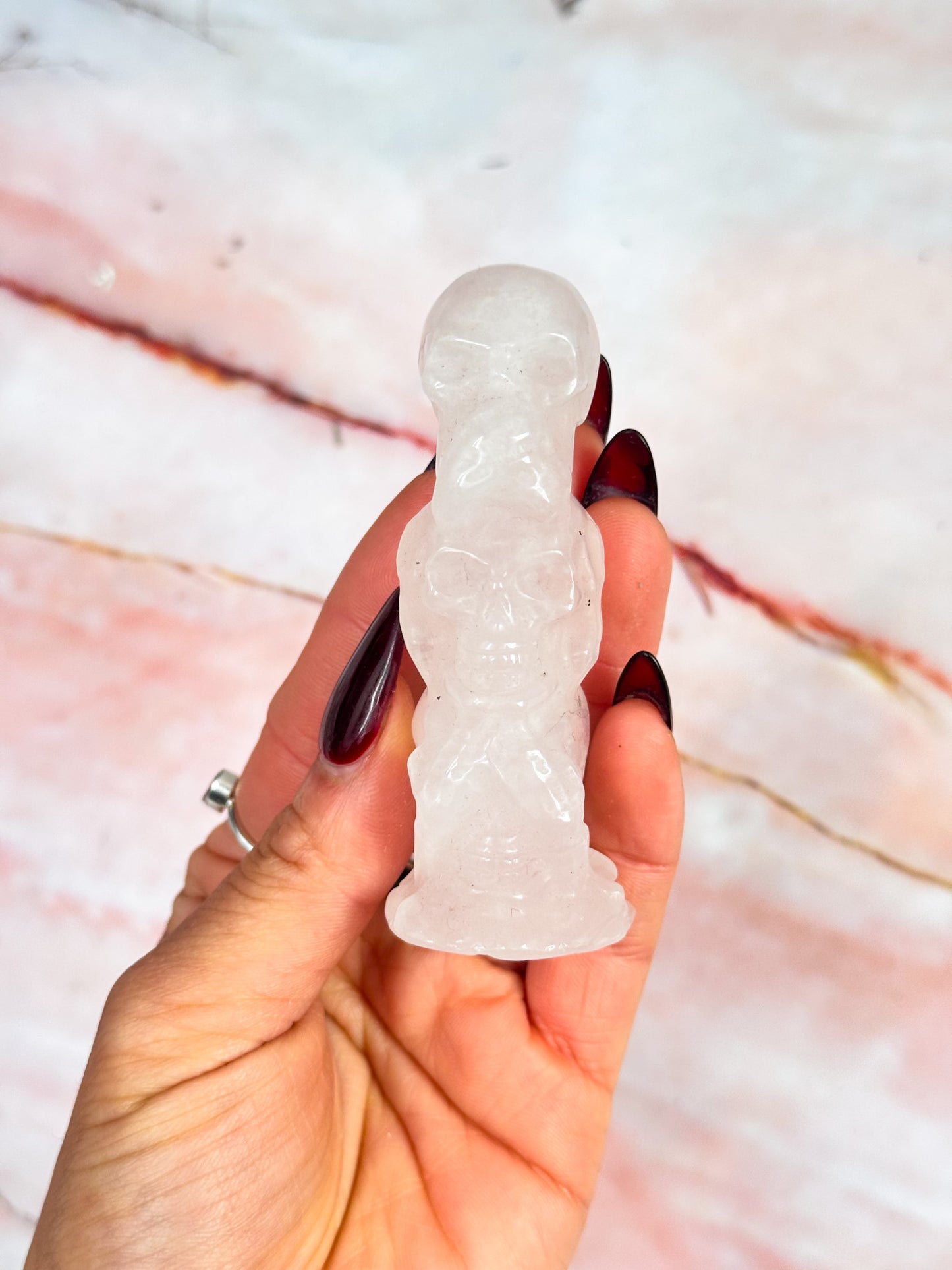 Hear No, See No, Speak No Evil Stacked Skulls