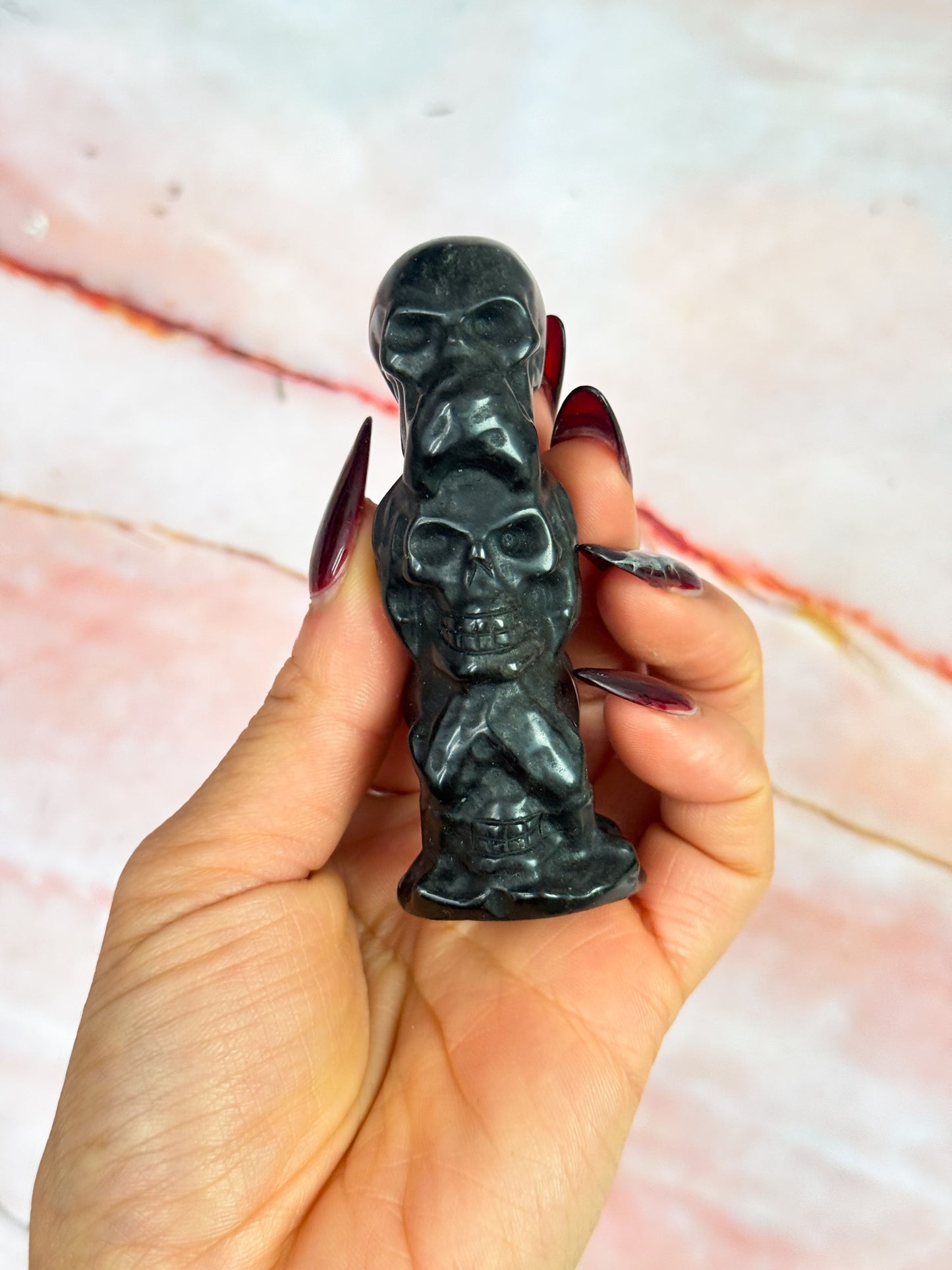 Hear No, See No, Speak No Evil Stacked Skulls