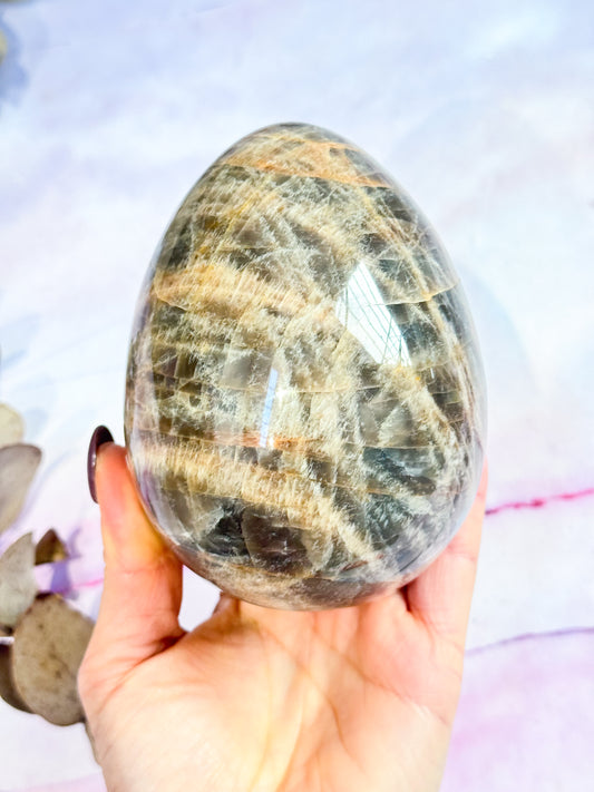 Black Moonstone Egg