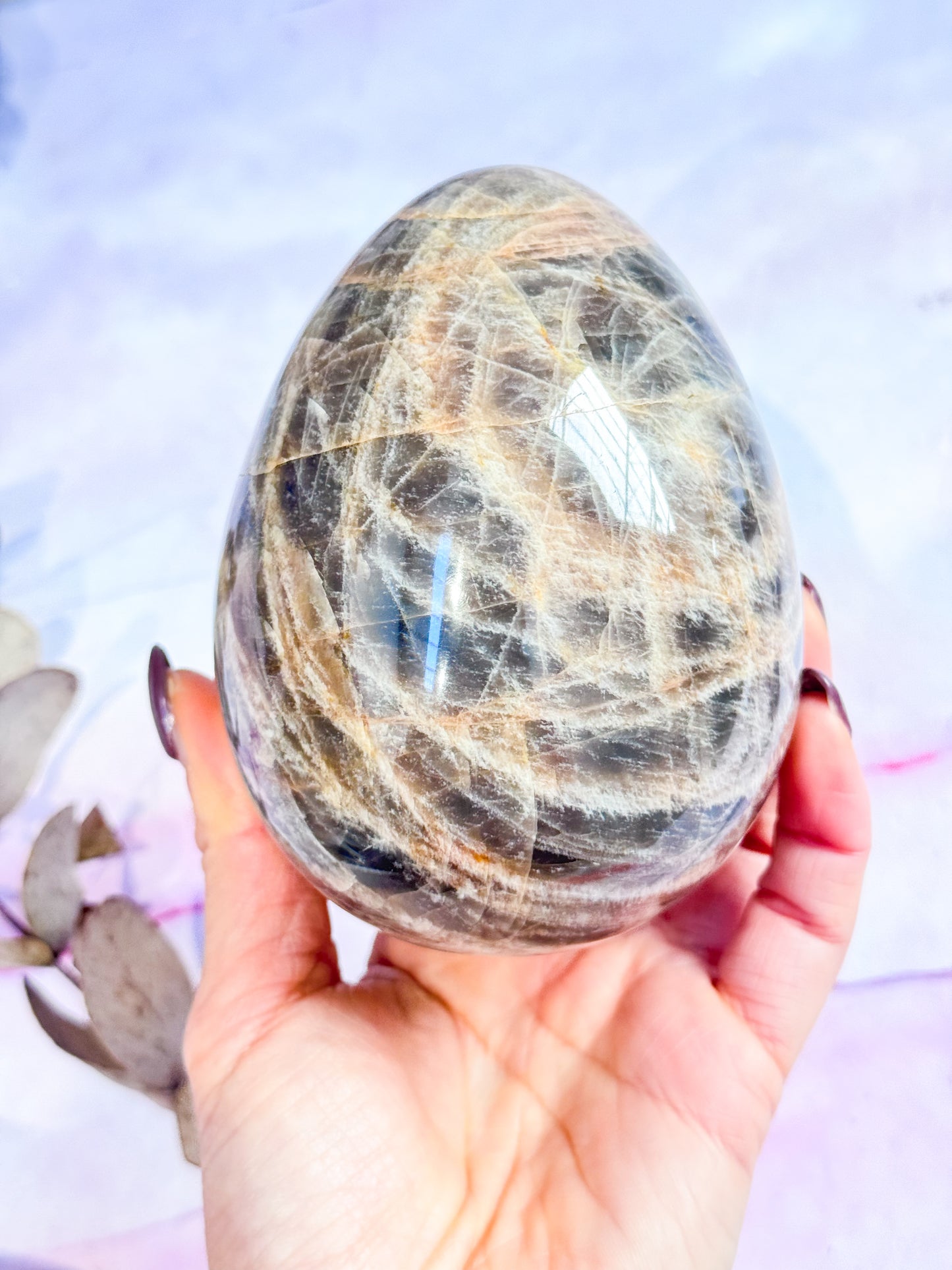 Black Moonstone Egg