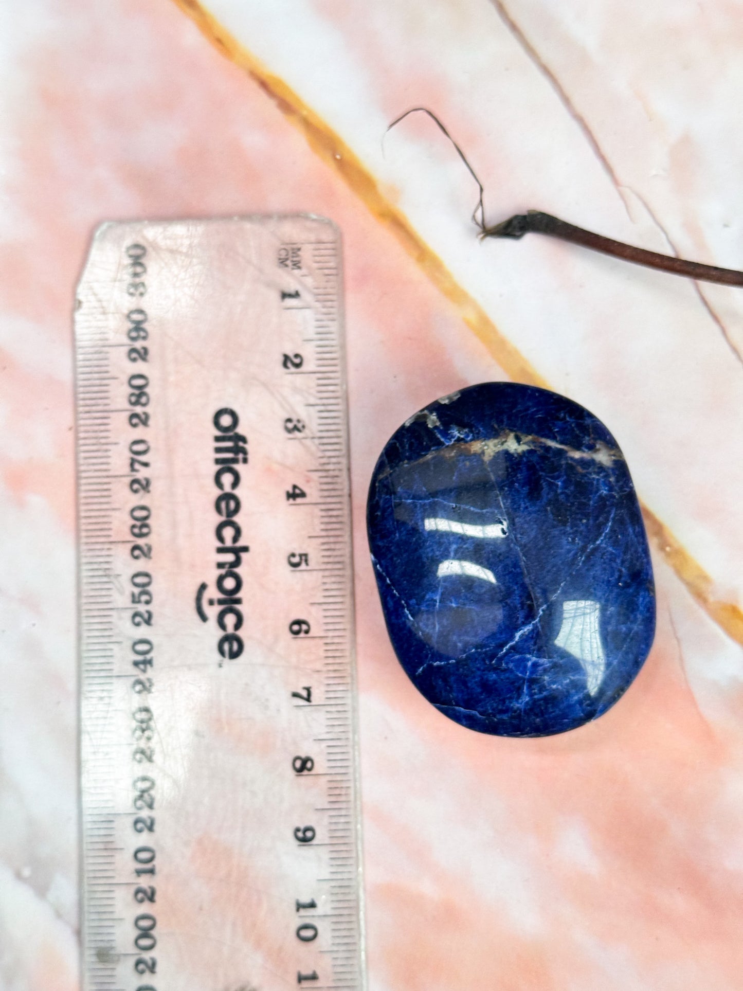 Sodalite Hearts and Palmstones