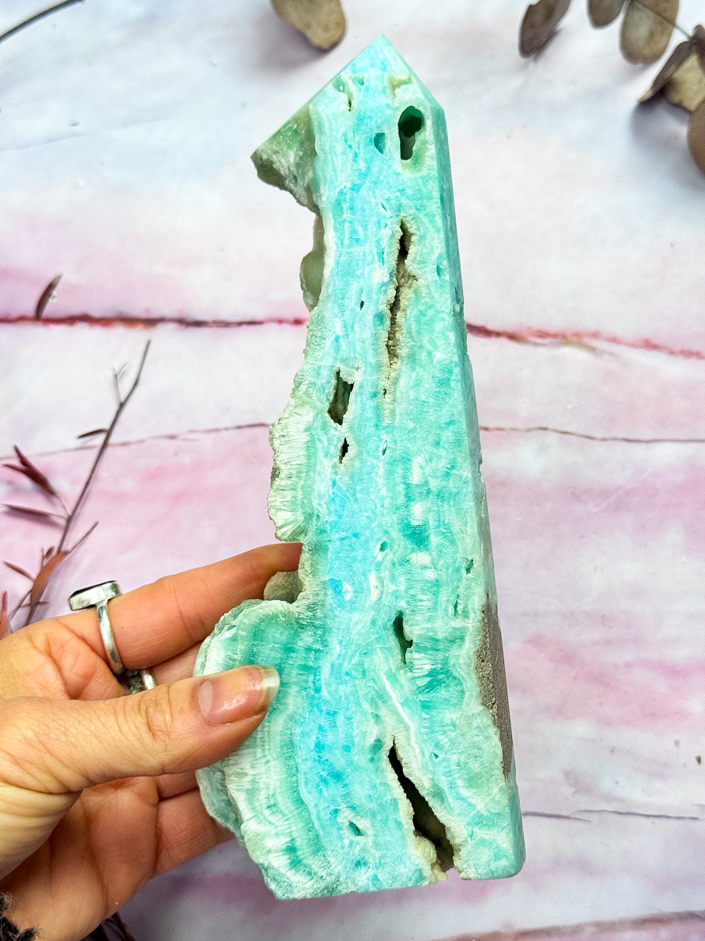 Blue Aragonite Tower