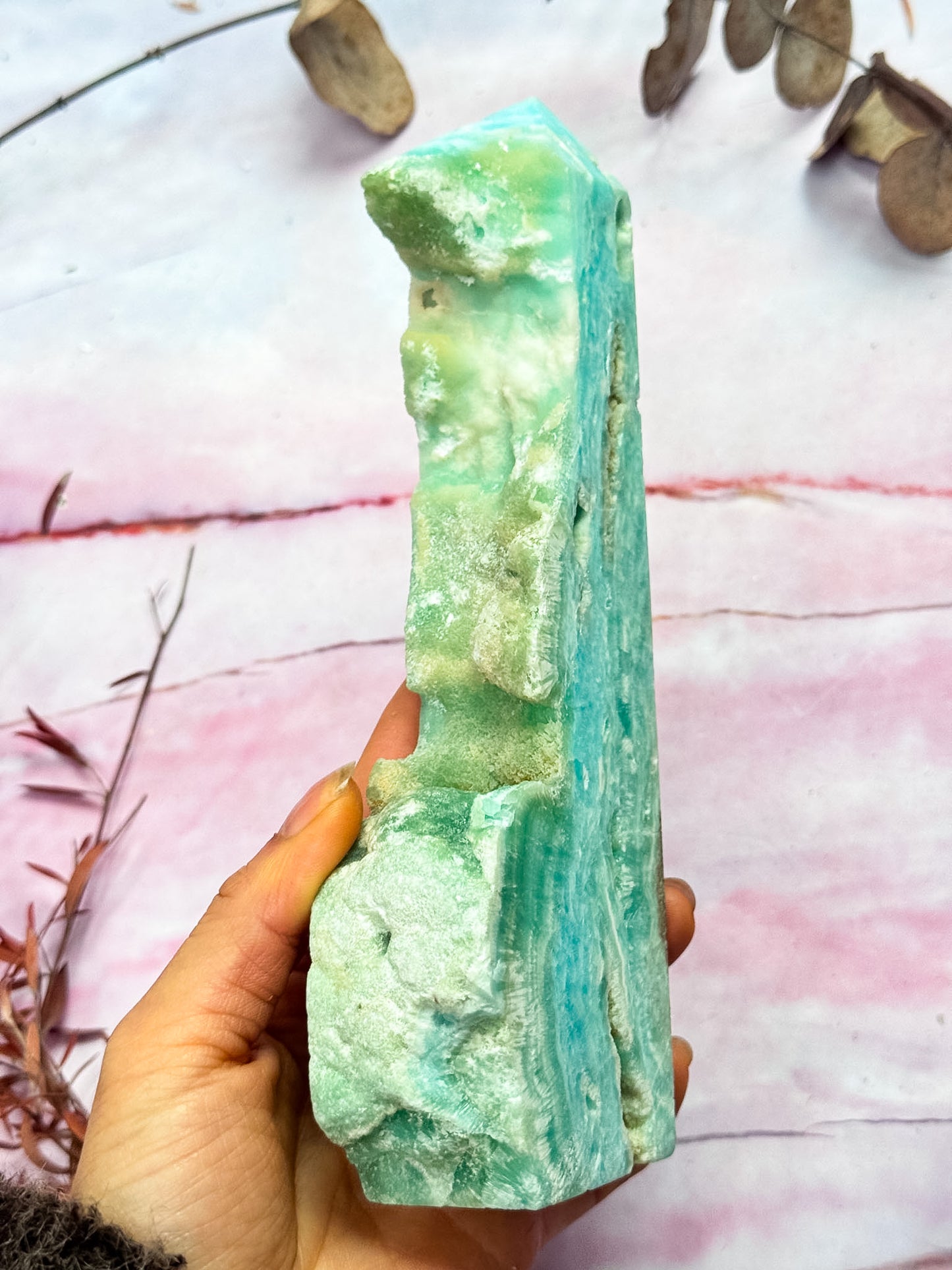 Blue Aragonite Tower