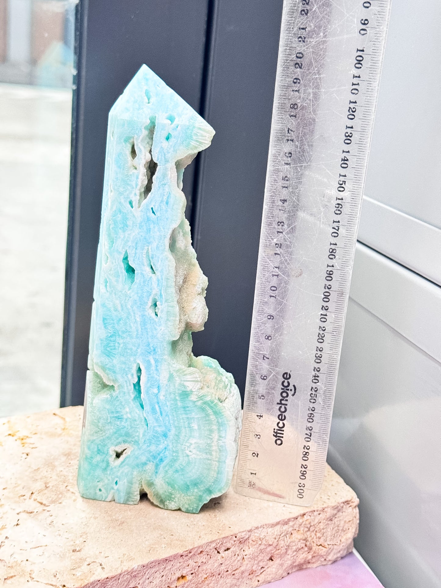 Blue Aragonite Tower