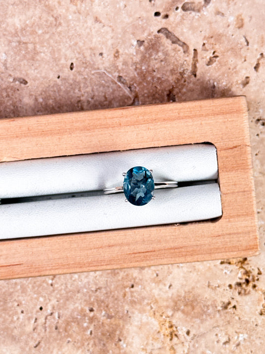 Belgian Teal Fluorite Rings