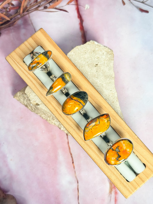 Bumblebee Jasper Rings