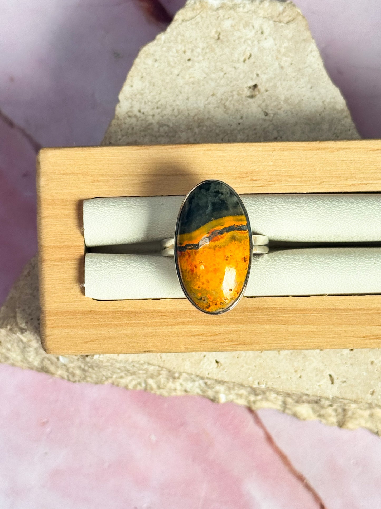 Bumblebee Jasper Rings