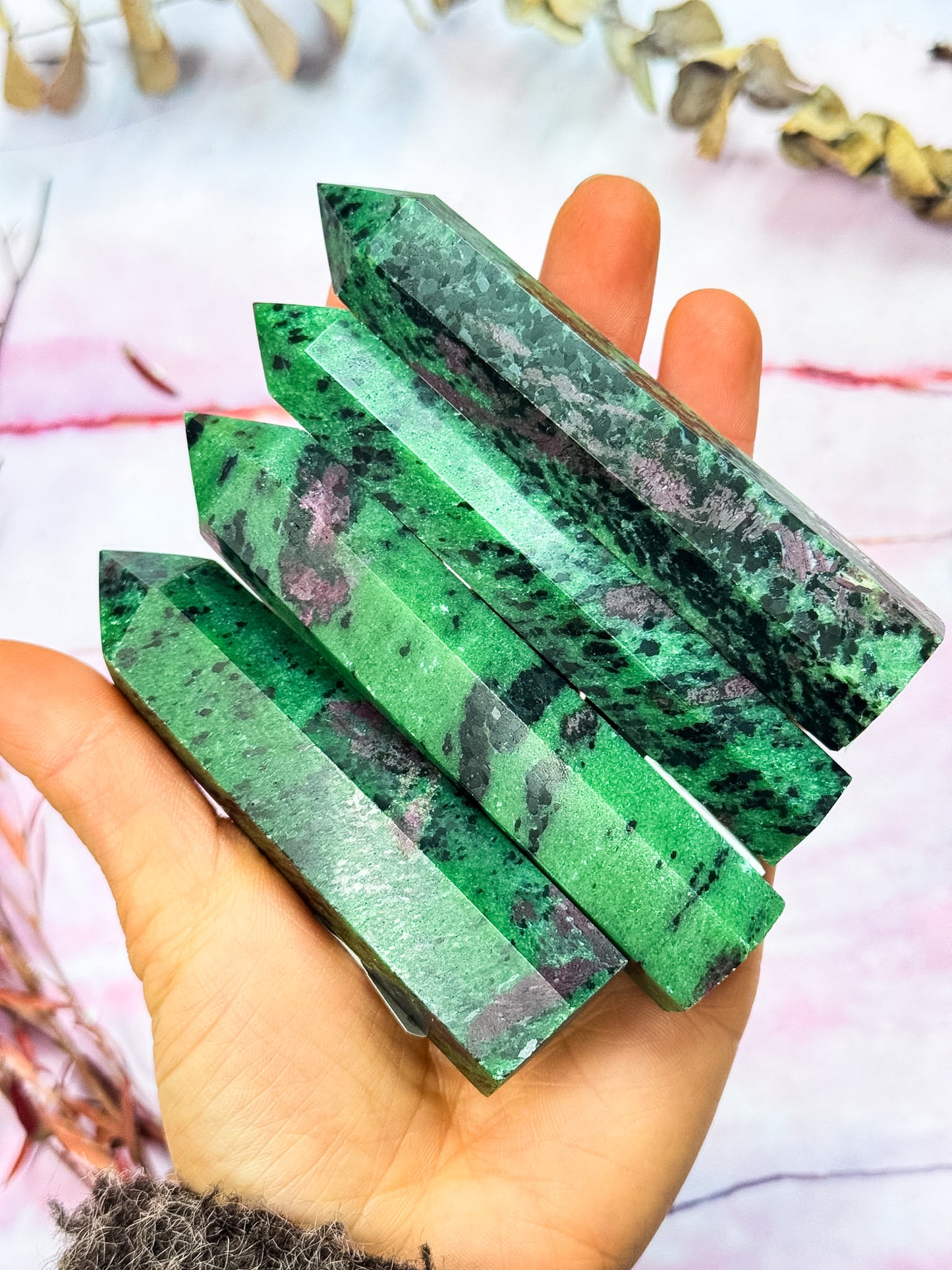 Ruby in Zoisite Points