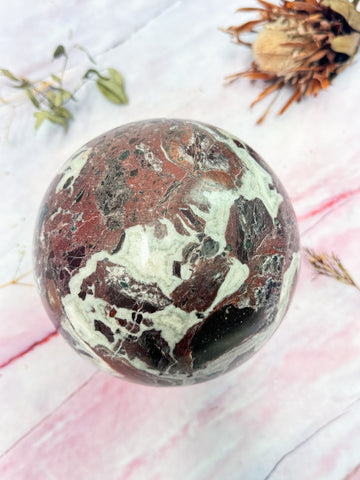 XL Red Onyx Sphere