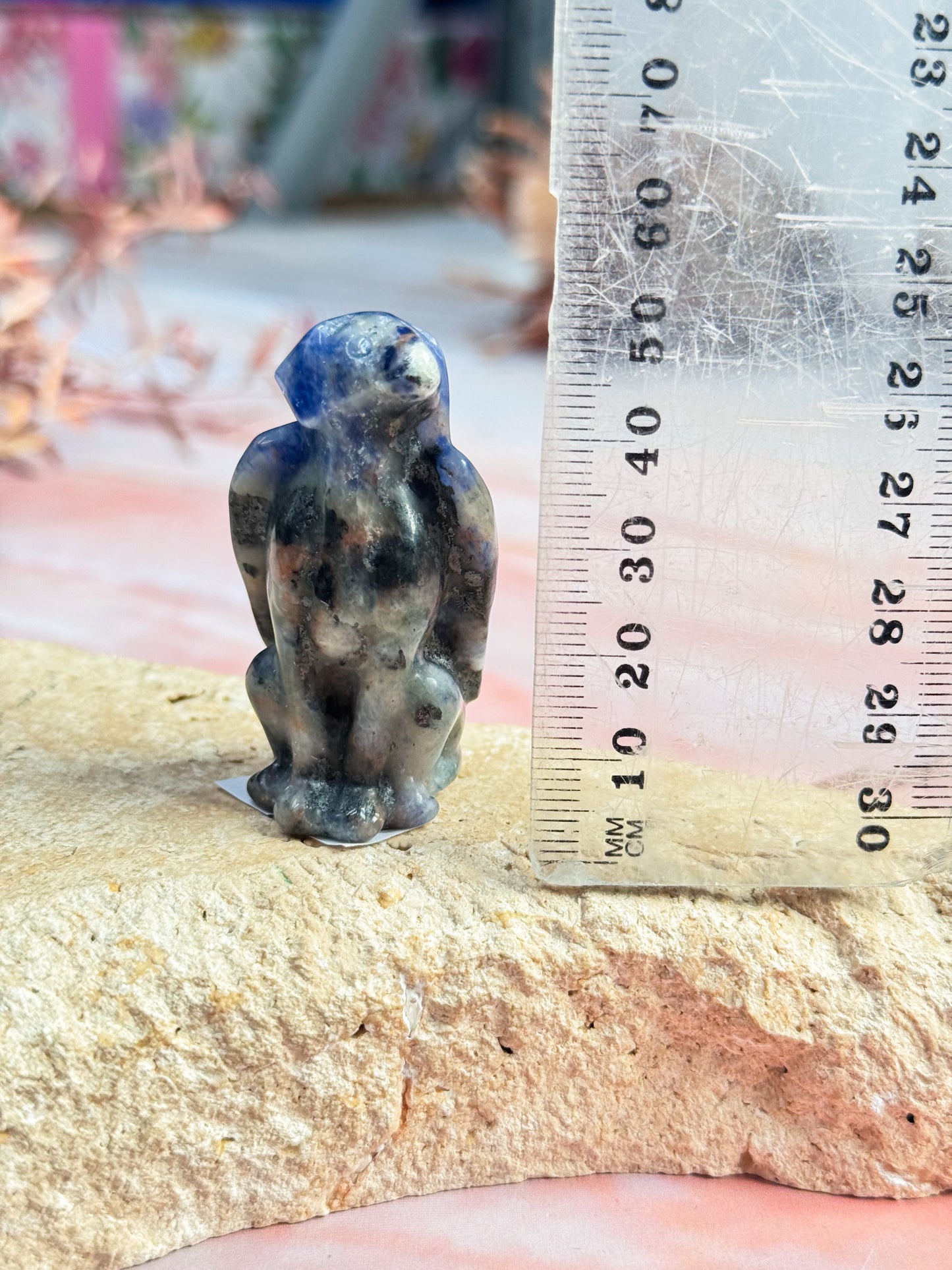 Crystal Angel Dog Carvings