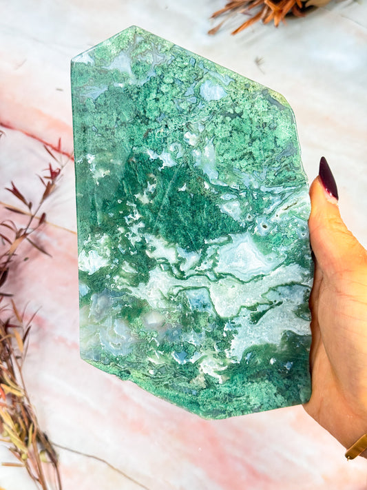 Moss Agate Slice