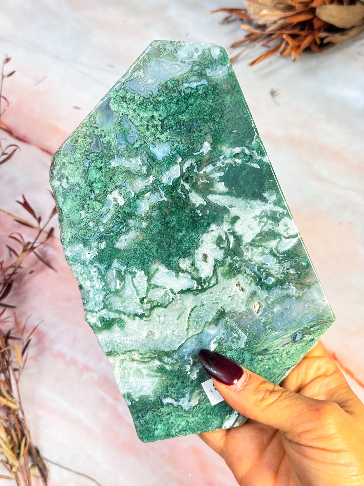 Moss Agate Slice