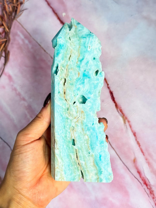 Blue Aragonite Tower