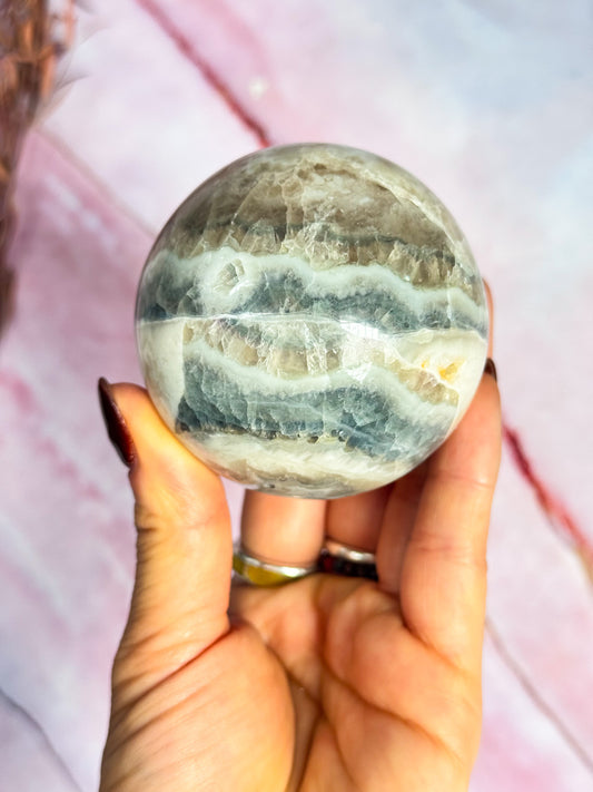 Blue Fluorite with UV Reactive Calcite