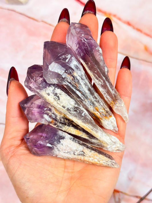 Amethyst Dragon Teeth Points