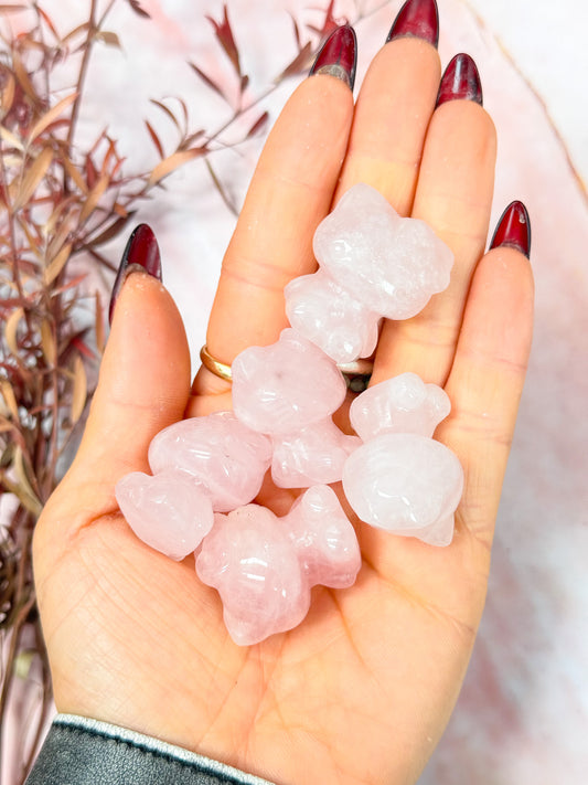 Rose Quartz HK Carvings