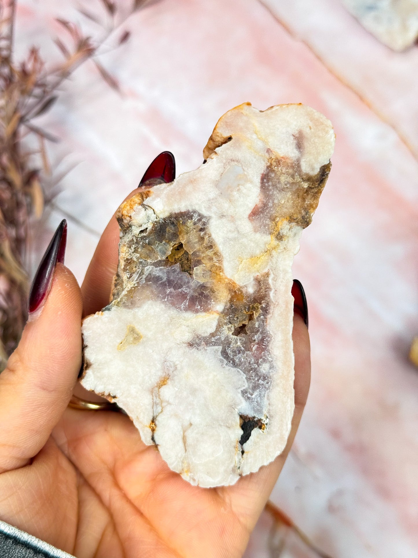 Flower Agate Slices