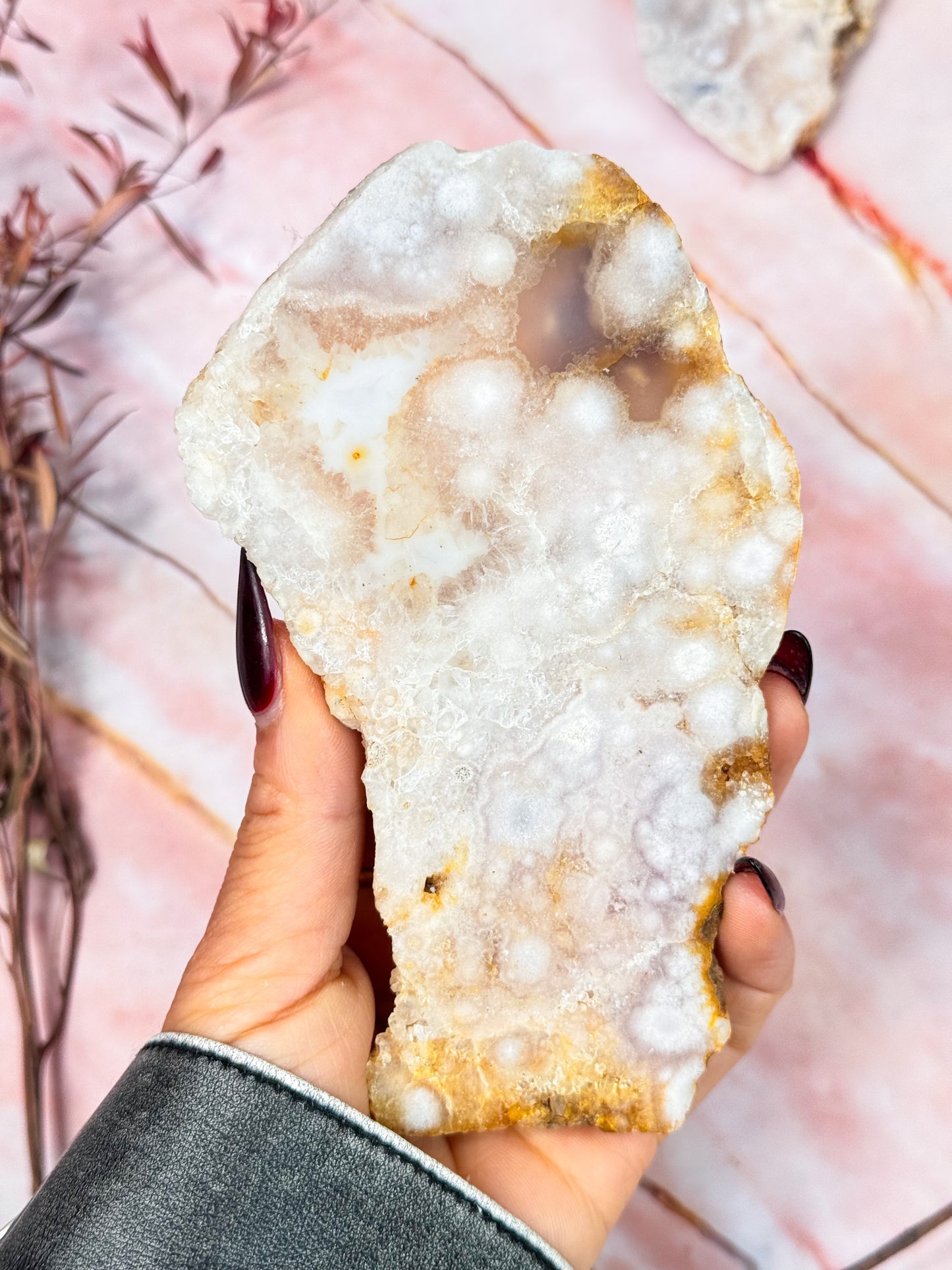 Flower Agate Slices