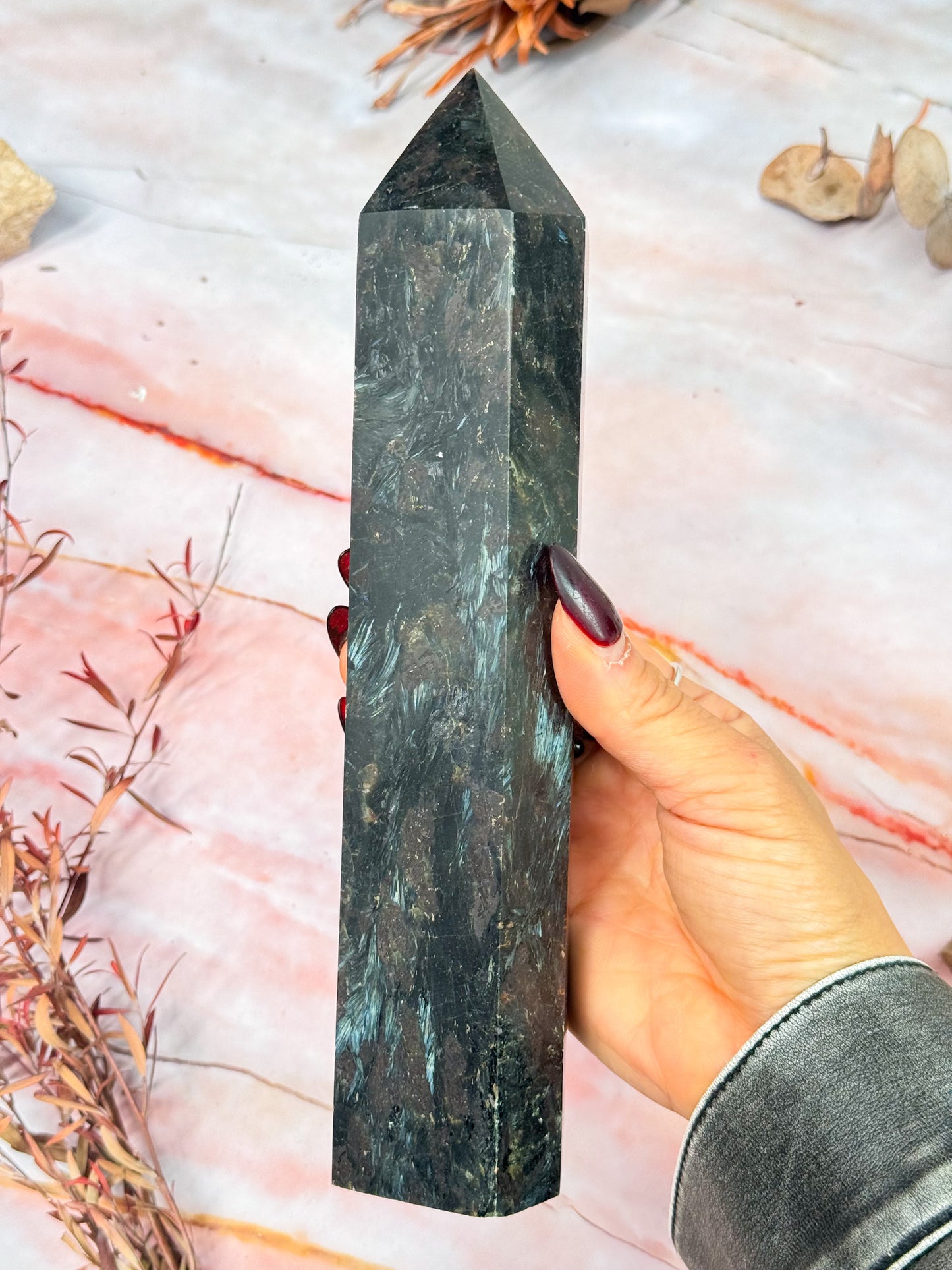 Garnet in Arfvedsonite Tower