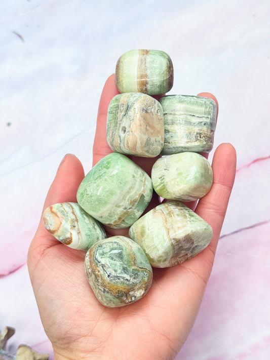 Kiwi Calcite Tumbles