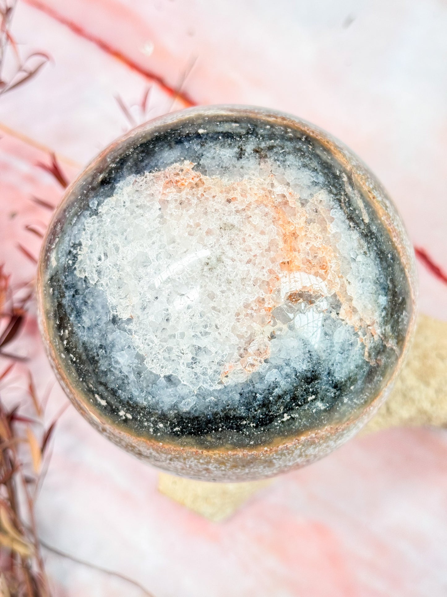 Orbicular Ocean Jasper Sphere