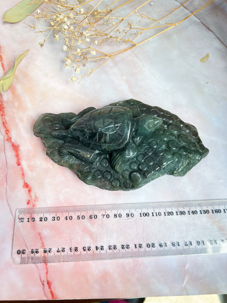 Labradorite Turtle Carving