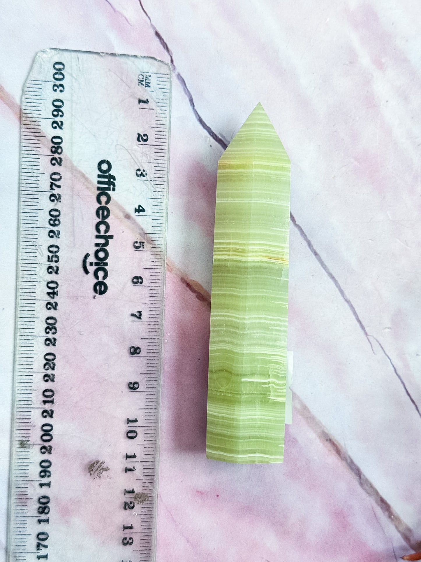 Green Calcite Points