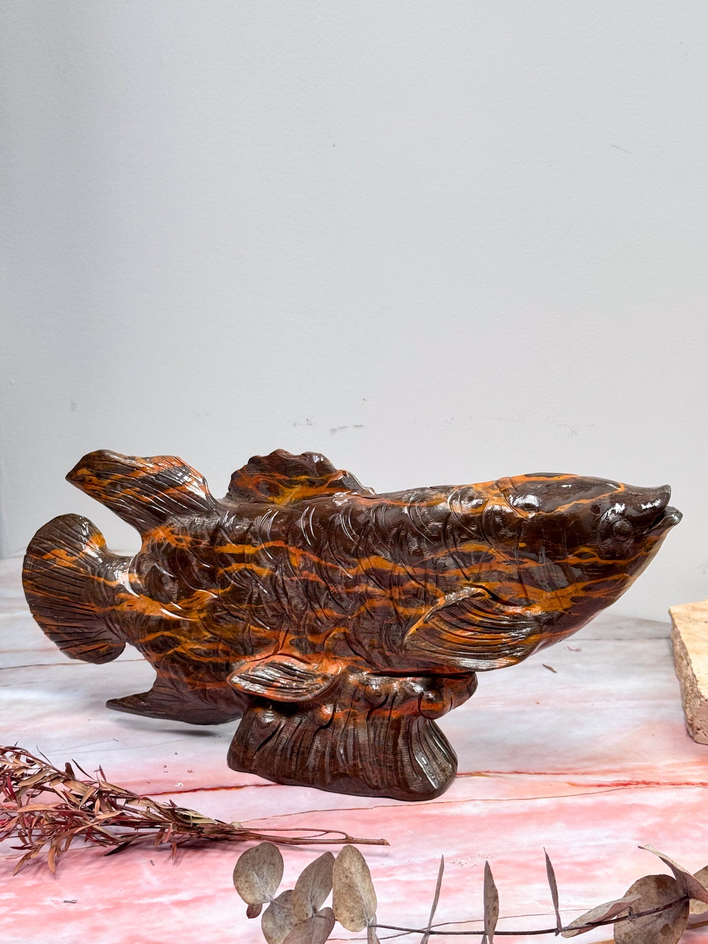 Arowana Jasper Carving