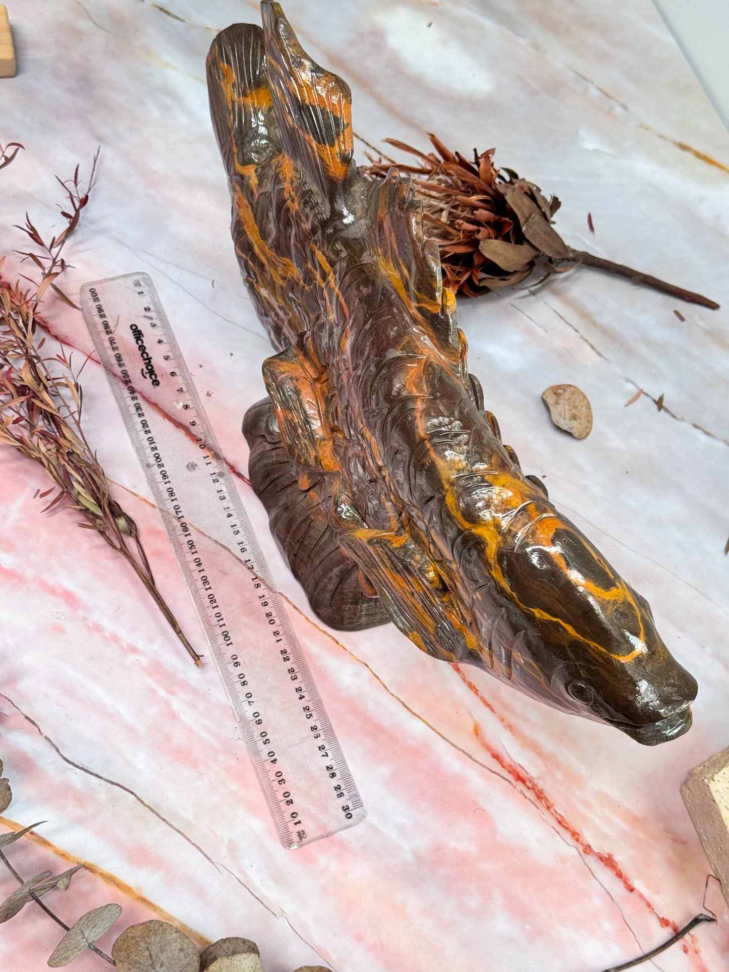 Arowana Jasper Carving
