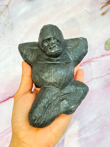 Variscite and Verdite Gorilla Carving