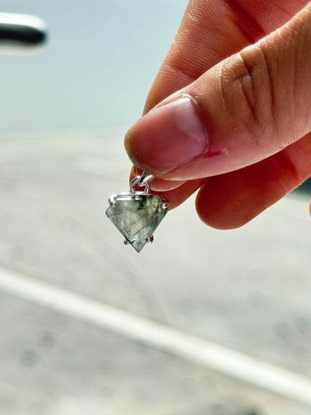 Green Rutile Pendants