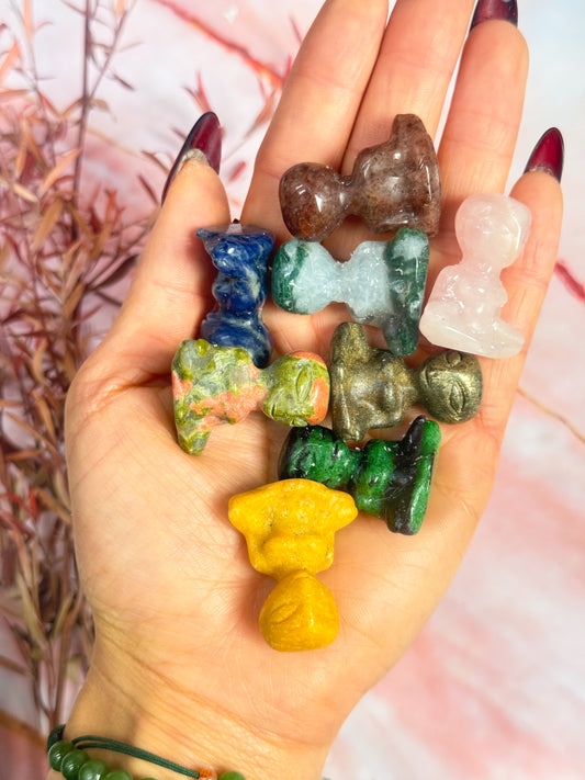 Crystal Alien Carvings