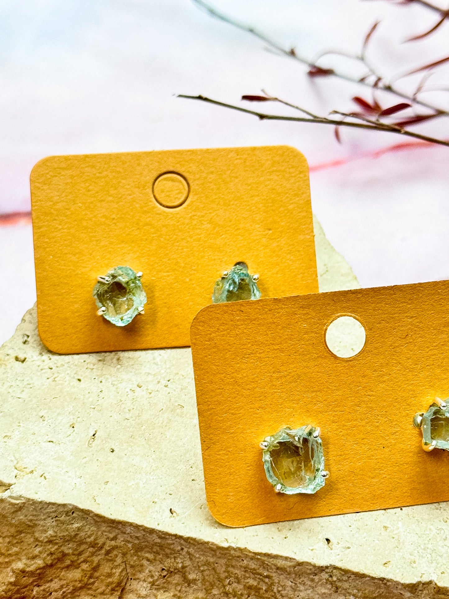 Aquamarine Studs