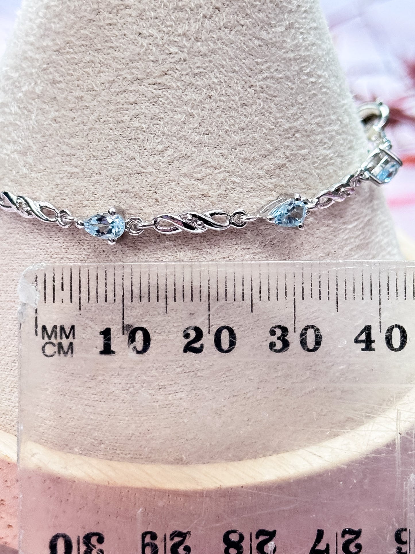 Faceted Aquamarine Bracelet