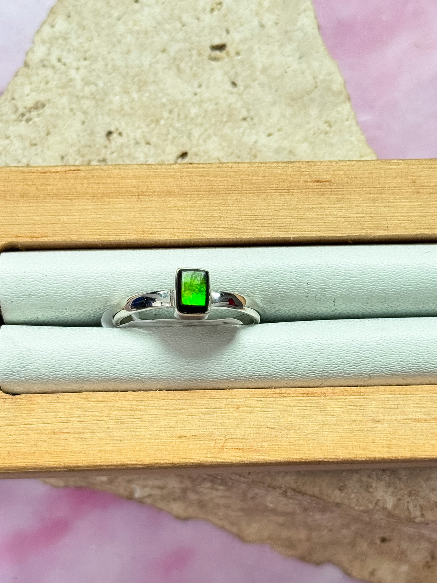 Ammolite Rings - Dainty