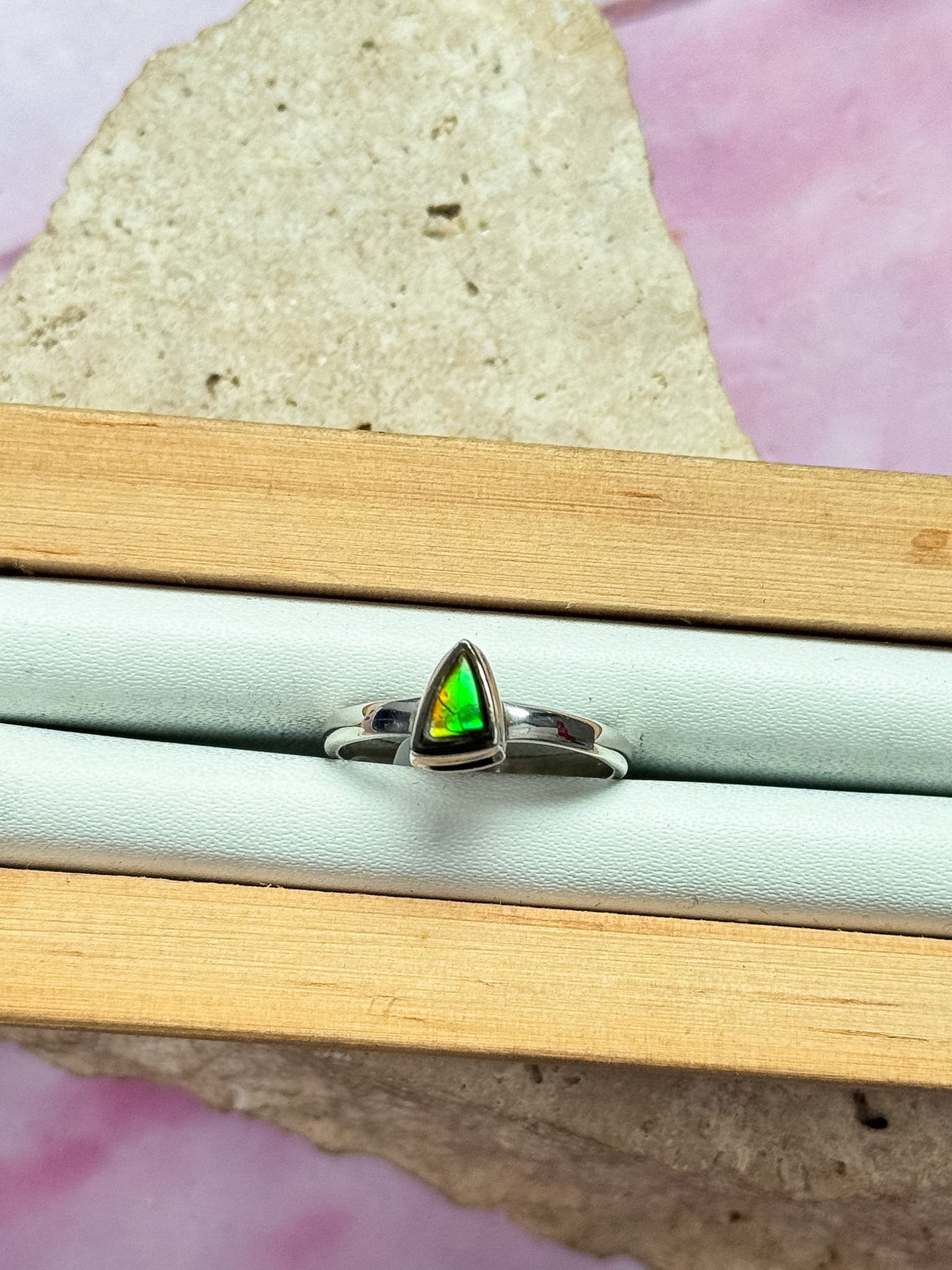Ammolite Rings - Dainty