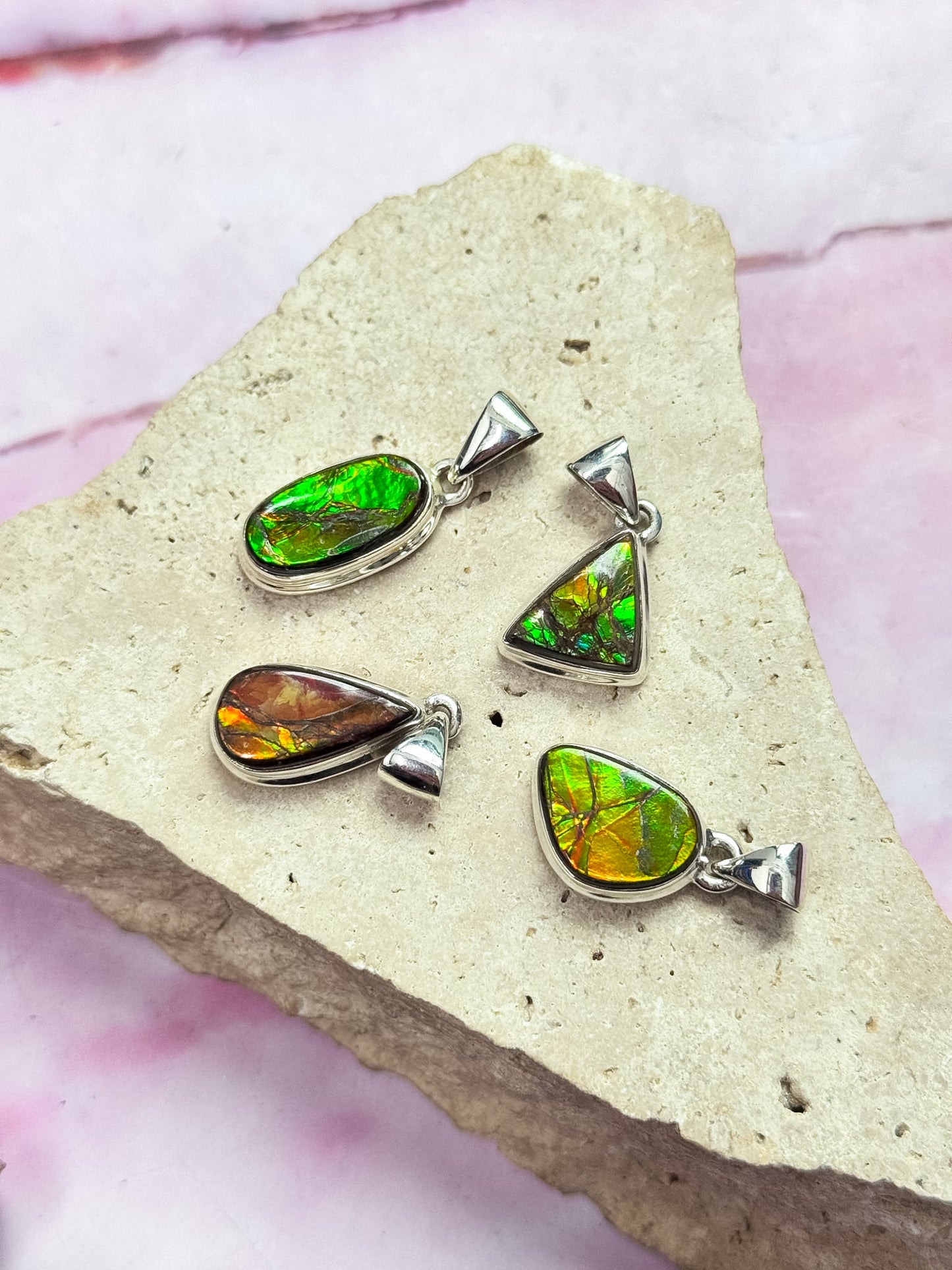 Ammolite Pendants