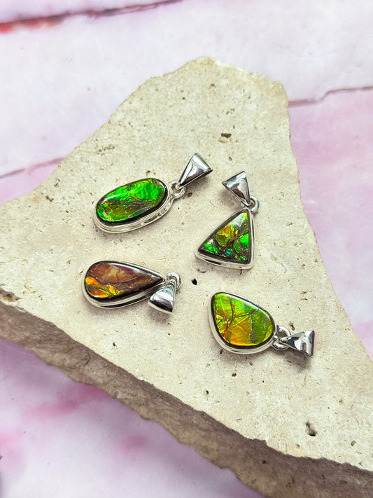 Ammolite Pendants
