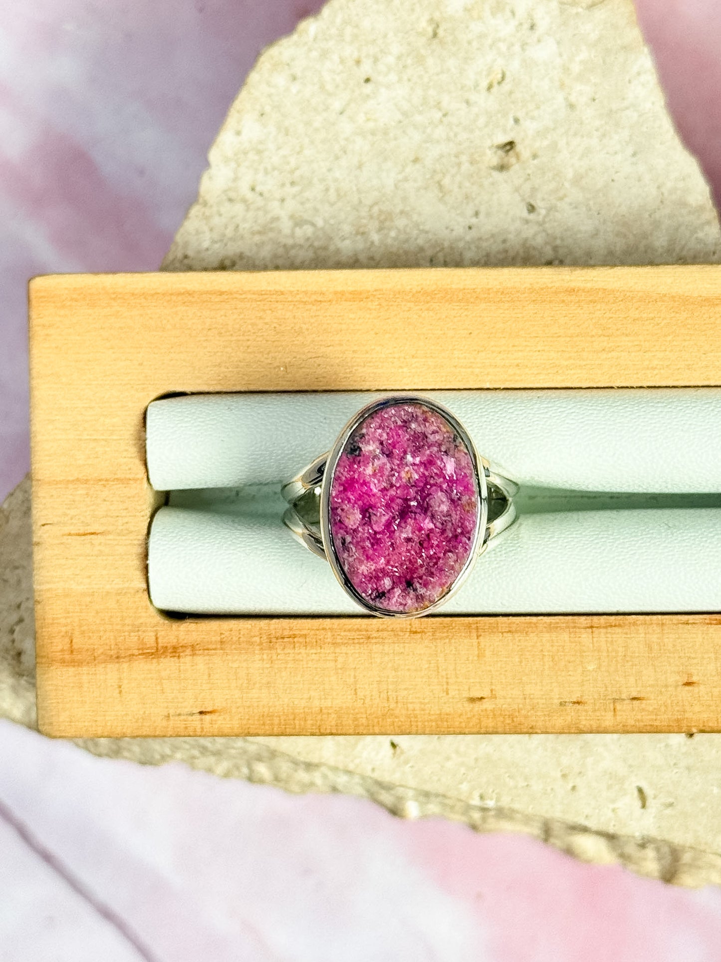 Salrose Druzy Rings