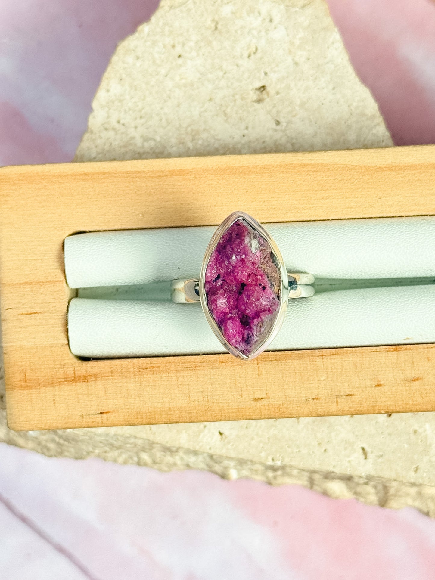 Salrose Druzy Rings