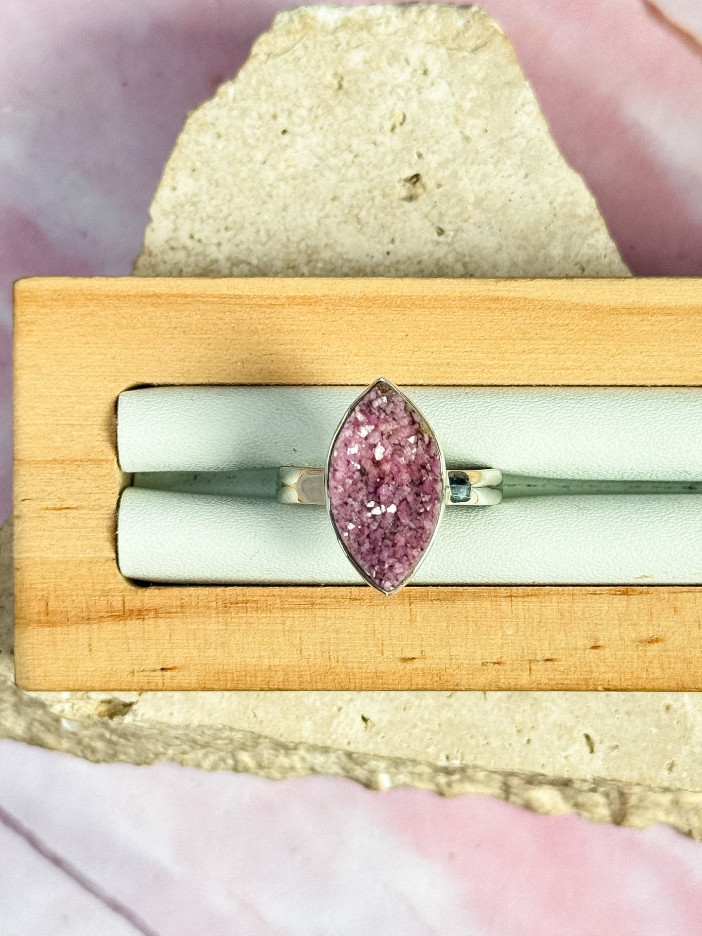 Salrose Druzy Rings
