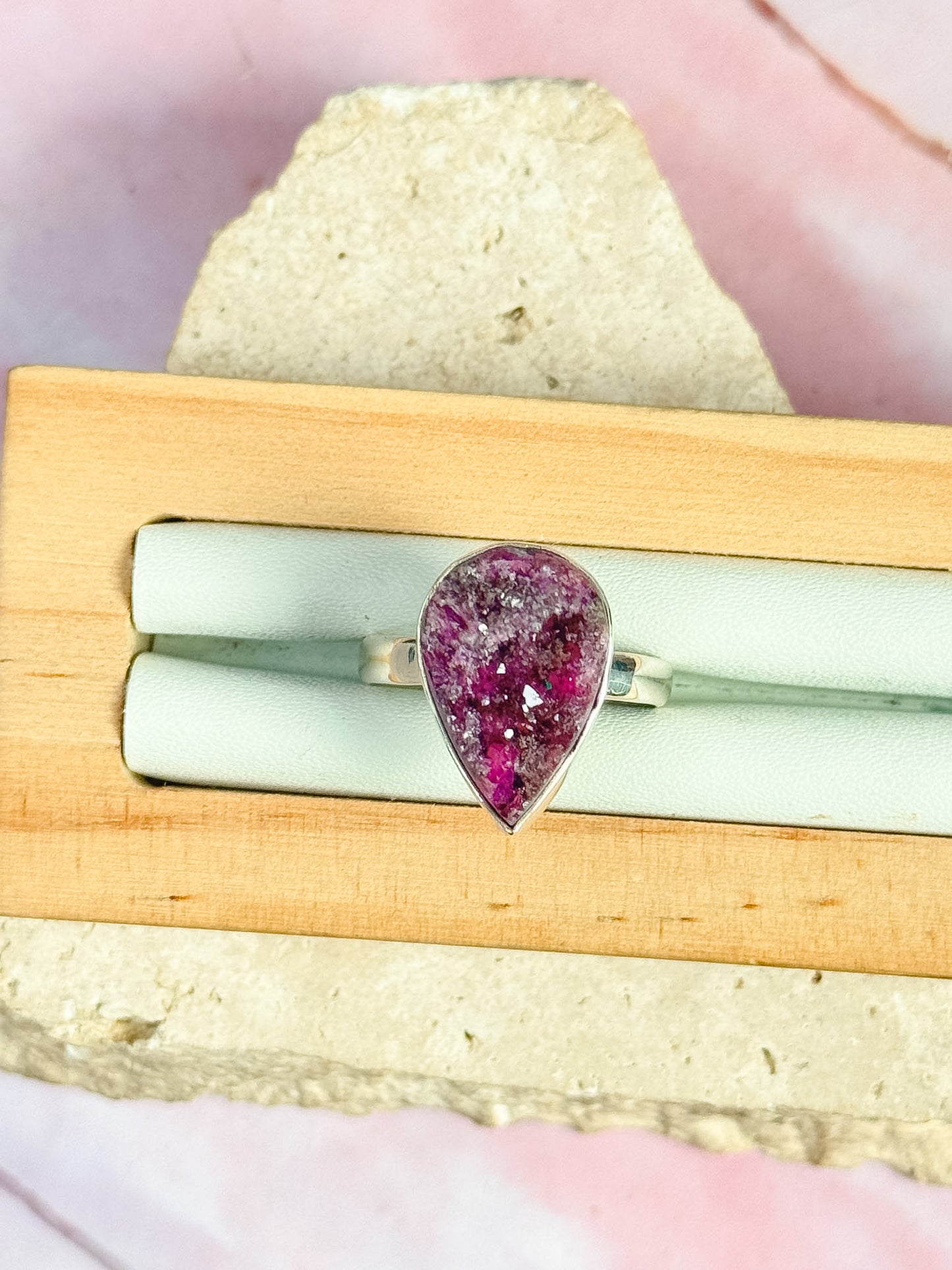 Salrose Druzy Rings