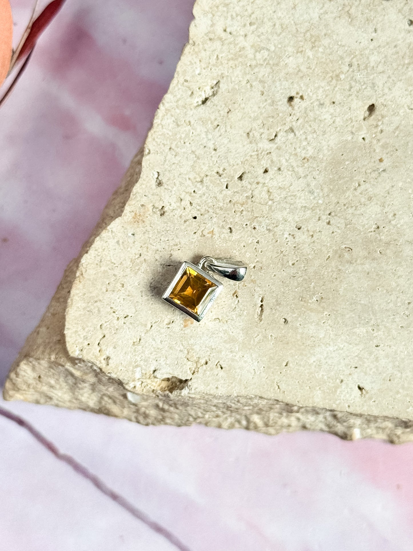 Citrine Dainty Pendants
