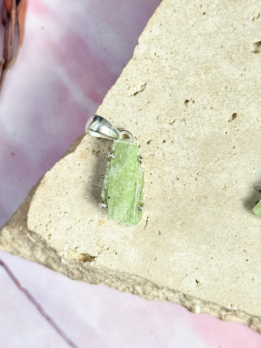 Green Kyanite Pendants
