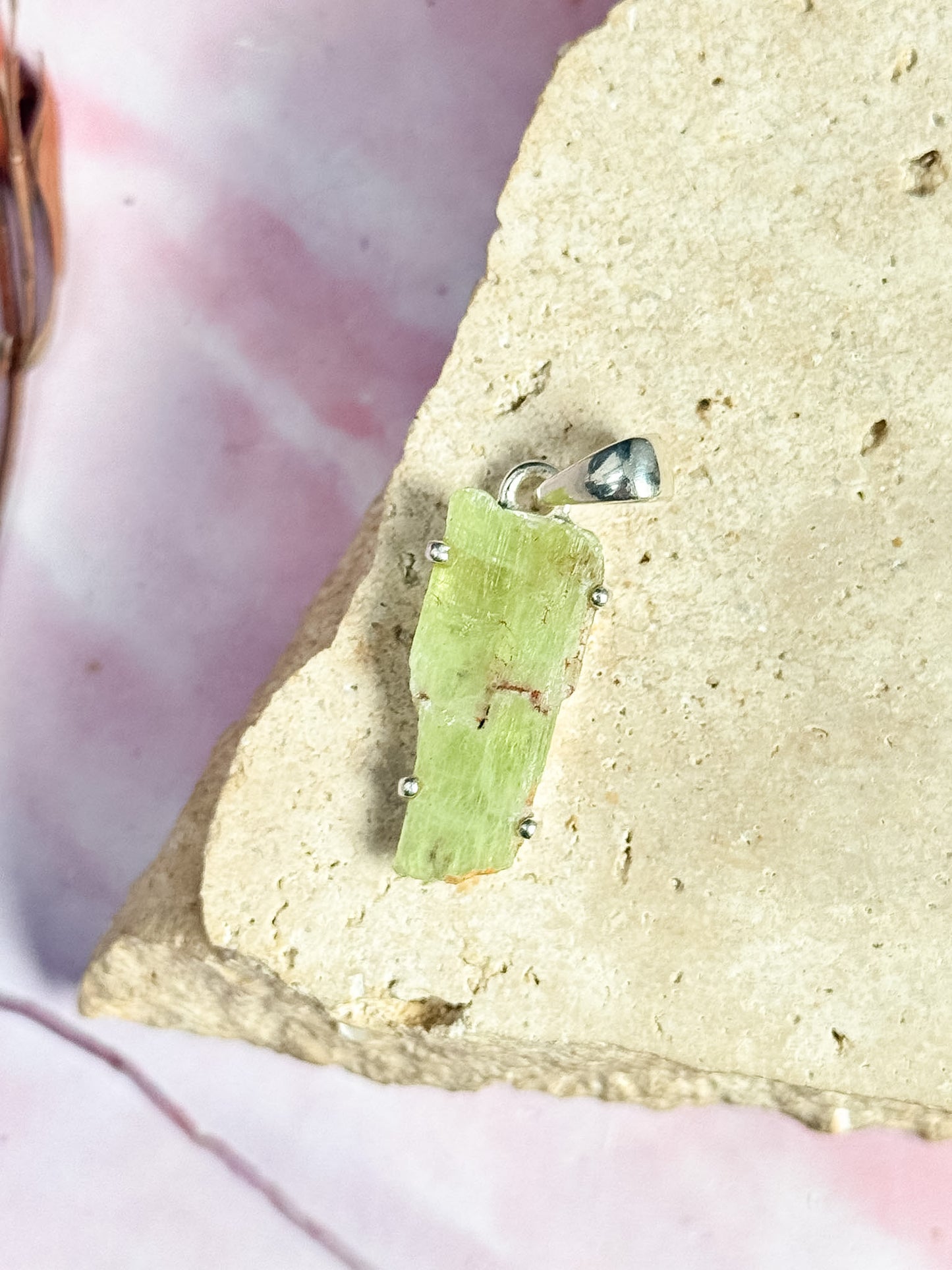 Green Kyanite Pendants