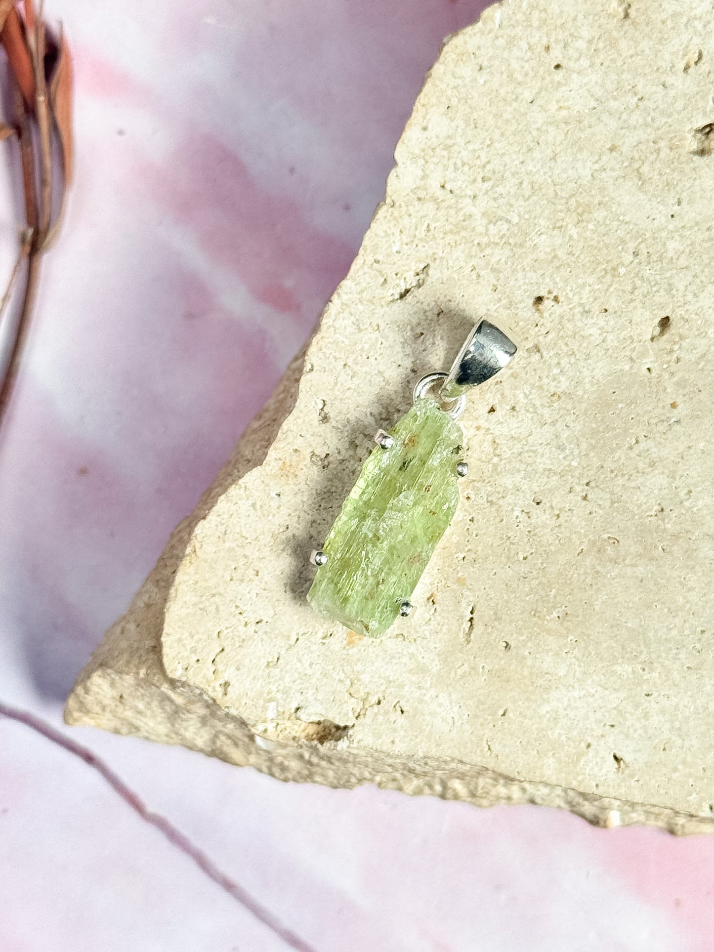 Green Kyanite Pendants