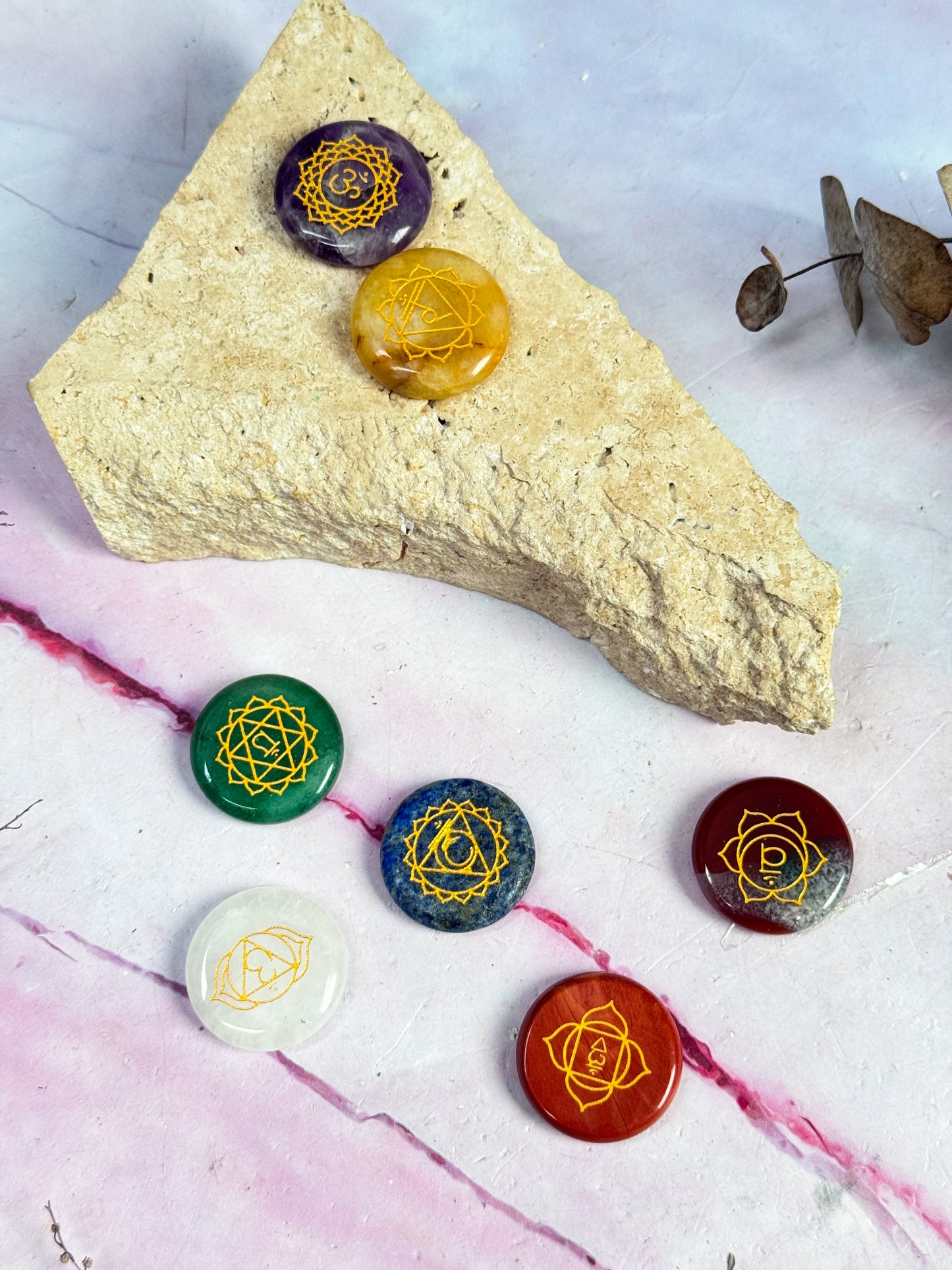 Chakra Palmstone Set